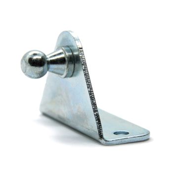 Embout avec boulon à rotule 10mm 2 trous zinc Embout avec boulon à rotule 10mm 2 trous zinc