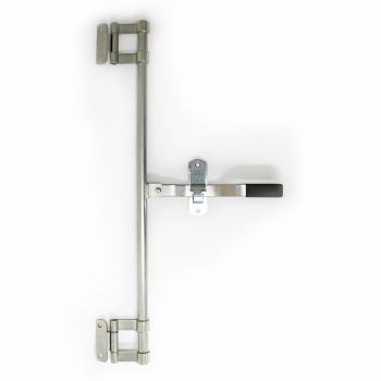 Poignée de porte verrouillable et penture 36" zinc Poignée de porte verrouillable et penture 36" zinc