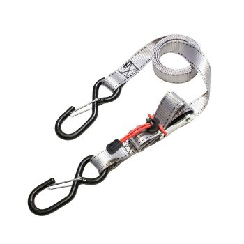 Courroie à cam de 1" x 6' crochet en S et clip de rétention 400 lbs (2) MASTER LOCK Courroie à cam de 1" x 6' crochet en S et clip de rétention 400 lbs (2) MASTER LOCK