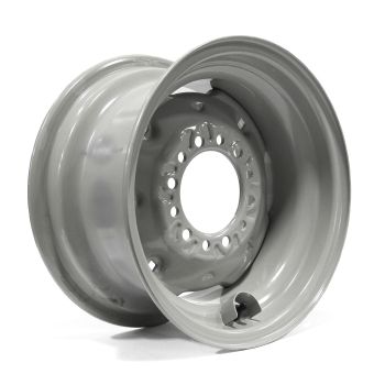 Jante 15" x 8" 6 trous 3000 lbs agricole grise et protège-valve Jante 15" x 8" 6 trous 3000 lbs agricole grise et protège-valve