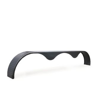 Aile triple 10 3/4" x 108" en acier strié 14 GA (jante 16")