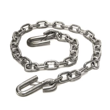 Chaîne de sécurité de 5/16" x 54" 2 crochets à loquet 7,6K RAM Chaîne de sécurité de 5/16" x 54" 2 crochets à loquet 7,6K RAM