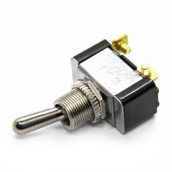 Interrupteur 2 positions 20A à 2 vis 11/16" momentary on (1 pôle) en chrome TECHSPAN Interrupteur 2 positions 20A à 2 vis 11/16" momentary on (1 pôle) en chrome TECHSPAN