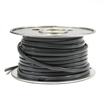 Fil à 2 brins 16 GA gainé gris plat 100' TECHSPAN Fil à 2 brins 16 GA gainé gris plat 100' TECHSPAN