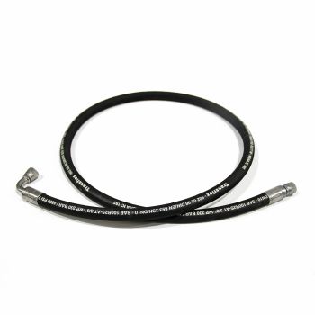 Boyau hydraulique de 60" 1 côté droit et 1 côté 90°