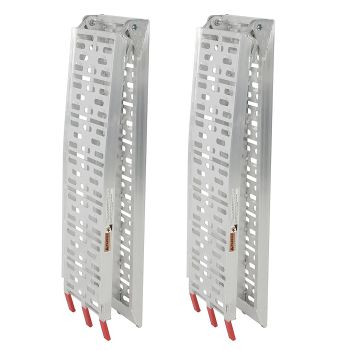 Rampe de chargement 11" x 91" pliante aluminium 1500 lbs (ensemble de 2) Rampe de chargement 11" x 91" pliante aluminium 1500 lbs (ensemble de 2)
