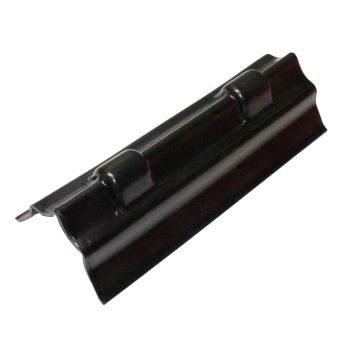 Coin de protection en plastique noir pour courroie de 12"