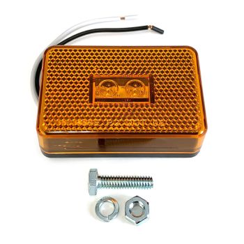 Lumière de gabarit LED de 3" x 2" ambre 2 diodes Lumière de gabarit LED de 3" x 2" ambre 2 diodes