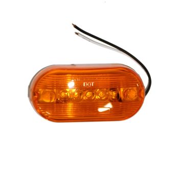 4" x 2" 5 diodes amber LED clearance light