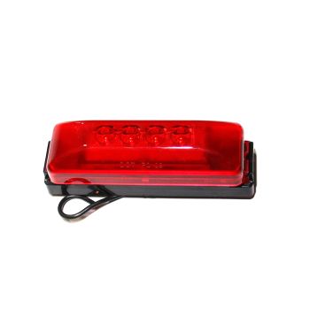 4" x 1" 4 diodes red LED clearance light