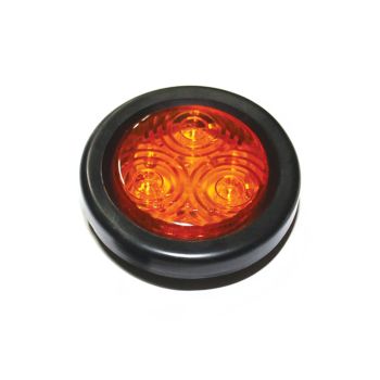 2" 3 diodes amber LED clearance light