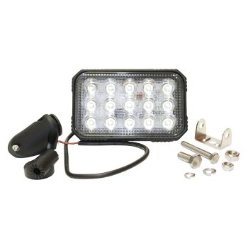 Lampe de travail LED 5 3/4" x 3 1/2" claire 15 diodes (60°) Lampe de travail LED 5 3/4" x 3 1/2" claire 15 diodes (60°)