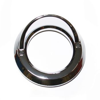 Contour de 2" chrome avec visière Contour de 2" chrome avec visière