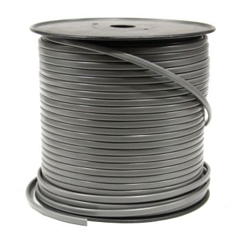 Fil à 2 brins 14 GA noir/blanc gainé plat gris 500' SMARTOW Fil à 2 brins 14 GA noir/blanc gainé plat gris 500' SMARTOW